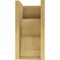 Ekena Millwork 11"W x 11"D x 22"H Wide Highland Rough Cedar Woodgrain TimberThane Corbel, Primed Tan CORUR11X11X22HLDRCPR - alternate 5